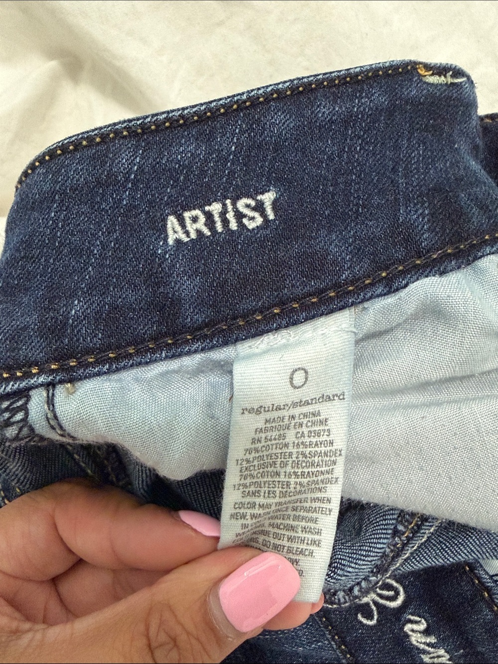 American Eagle Outfitters Dark Indigo Flare Jeans Size 0 regular - Picture 10 of 10